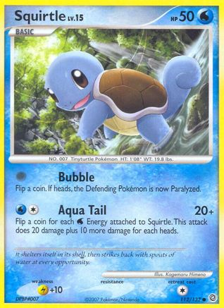 Squirtle 112/132  Secret Wonders - Common