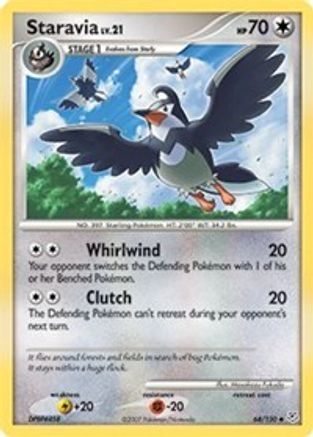 Staravia 064  Diamond and Pearl - Uncommon