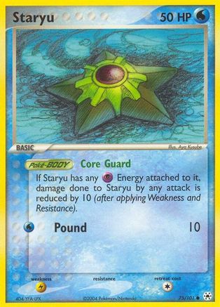 Staryu 075  - Reverse Holofoil Hidden Legends - Common