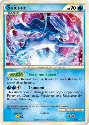 Suicune (Shiny) SL11  - Holofoil Call of Legends - Shiny Holo Rare