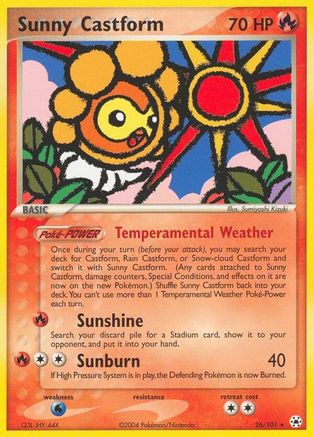 Sunny Castform 026  Hidden Legends - Rare