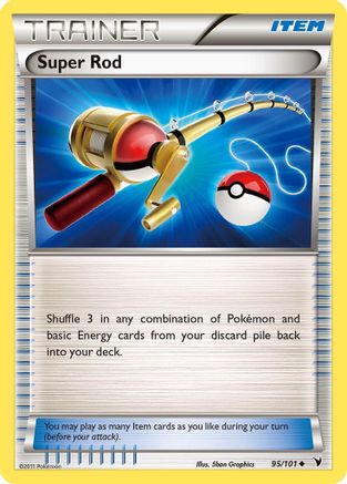 Super Rod 095/101  - Reverse Holofoil Noble Victories - Uncommon