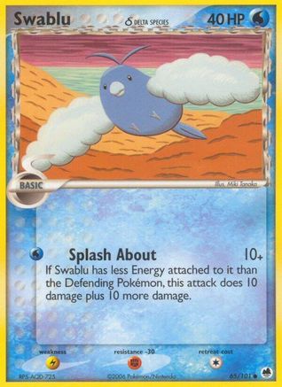 Swablu (Delta Species) 065/101  Dragon Frontiers - Common