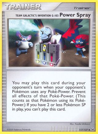 Team Galactic's Invention G-103 Power Spray 117/127  Platinum - Uncommon