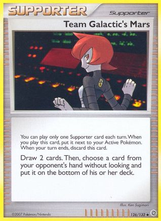 Team Galactic's Mars 126/132  - Reverse Holofoil Secret Wonders - Uncommon