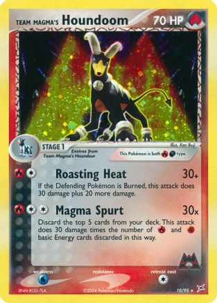 Team Magma's Houndoom 010/95  - Holofoil Team Magma vs Team Aqua - Holo Rare