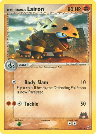Team Magma's Lairon 020/95  Team Magma vs Team Aqua - Rare