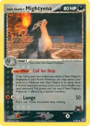Team Magma's Mightyena 037/95  Team Magma vs Team Aqua - Uncommon