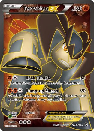 Terrakion EX (121 Full Art) (121 Full Art) 121  - Holofoil Dragons Exalted - Ultra Rare