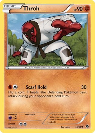 Throh 058  - Reverse Holofoil Emerging Powers - Uncommon