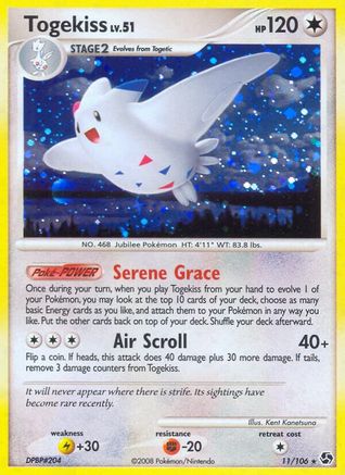 Togekiss 011  - Holofoil Great Encounters - Holo Rare