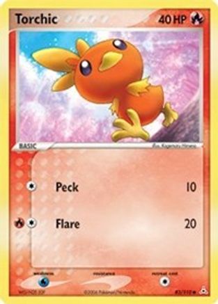 Torchic 083/110  - Reverse Holofoil Holon Phantoms - Common
