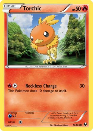Torchic (14) (14) 014  - Reverse Holofoil Dark Explorers - Common