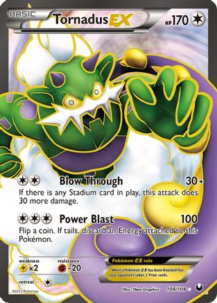 Tornadus EX (108 Full Art) (108 Full Art) 108  - Holofoil Dark Explorers - Ultra Rare