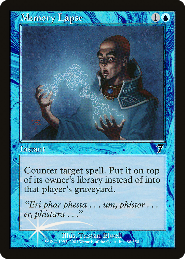 Memory Lapse (7ED-88★) - 7th Edition Foil
