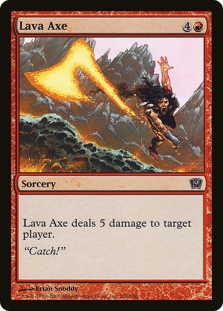 Lava Axe (9ED-200★) - 9th Edition