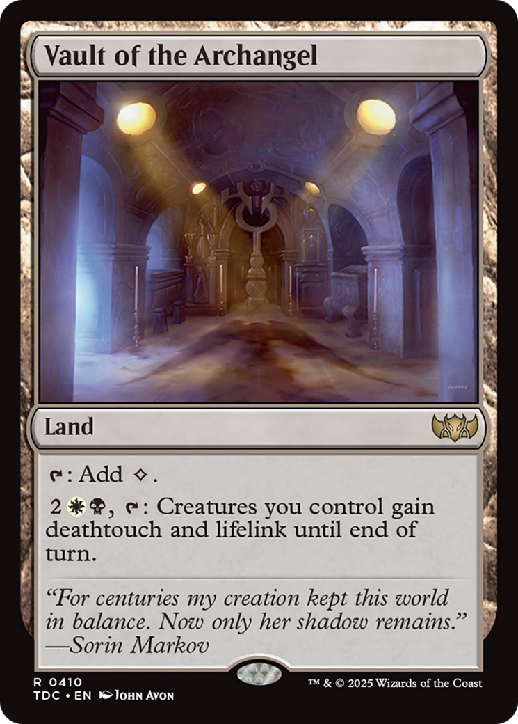 Vault of the Archangel (TDC-410) - Commander: Tarkir: Dragonstorm