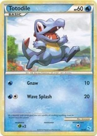 Totodile (#14) (#14) 014  HGSS Trainer Kit Gyarados & Raichu - Common