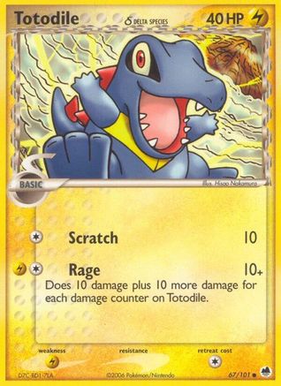 Totodile (Delta Species) 067/101  Dragon Frontiers - Common