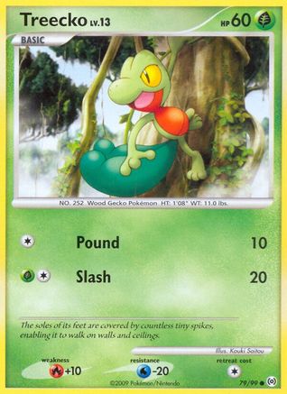 Treecko (79) (79) 079/99  - Reverse Holofoil Arceus - Common