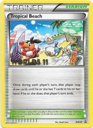 Tropical Beach (Worlds 11) BW28  Black and White Promos - Promo