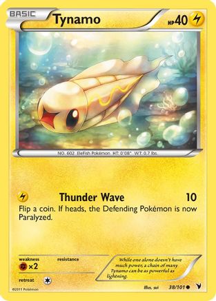 Tynamo (38) (38) 038/101  - Reverse Holofoil Noble Victories - Common