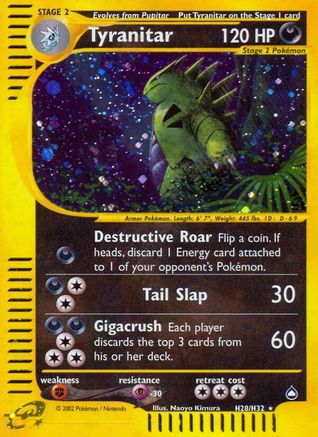 Tyranitar (H28) (H28) H28  - Holofoil Aquapolis - Holo Rare