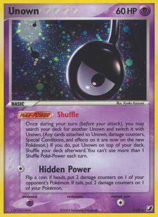 Unown (!) (!) 00!  - Holofoil Unseen Forces - Holo Rare