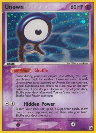 Unown (A) (A) 00A  - Holofoil Unseen Forces - Holo Rare