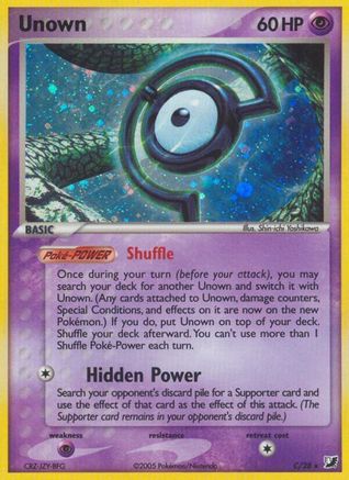 Unown (C) (C) 00C  - Holofoil Unseen Forces - Holo Rare