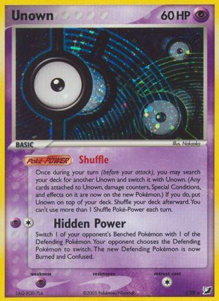 Unown (I) (I) 00I  - Holofoil Unseen Forces - Holo Rare