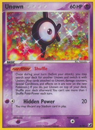 Unown (K) (K) 00K  - Holofoil Unseen Forces - Holo Rare