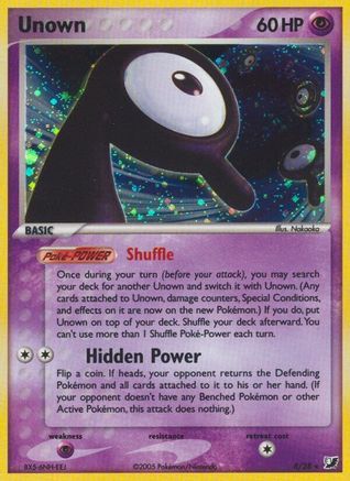 Unown (R) (R) 00R  - Holofoil Unseen Forces - Holo Rare