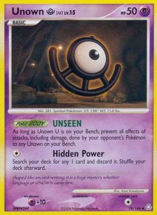 Unown (U) 078  Legends Awakened - Uncommon