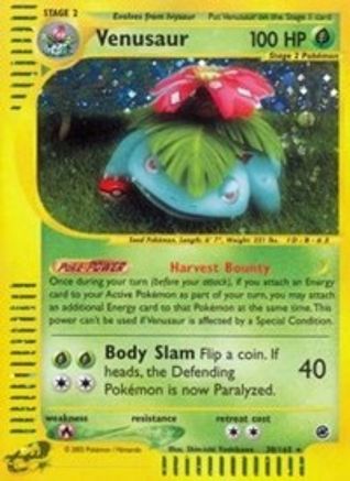 Venusaur (30) (30) 030  - Holofoil Expedition - Holo Rare