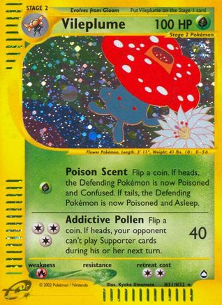 Vileplume (H31) (H31) H31  - Holofoil Aquapolis - Holo Rare