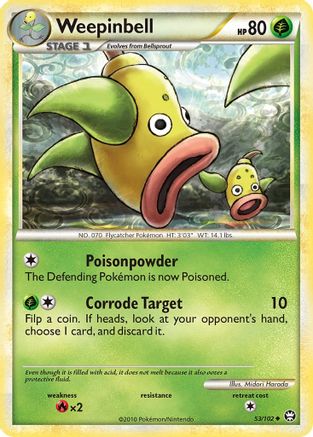 Weepinbell 053  - Reverse Holofoil Triumphant - Uncommon