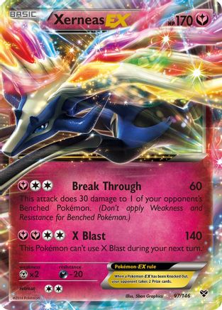 Xerneas EX 097/146  - Holofoil XY Base Set - Ultra Rare