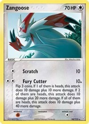 Zangoose 034  Holon Phantoms - Rare