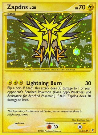 Zapdos (150) (150) 150  - Holofoil Supreme Victors - Secret Rare