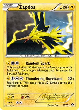 Zapdos 041/99  - Reverse Holofoil Next Destinies - Holo Rare