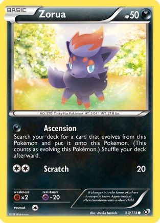 Zorua 089/113  Legendary Treasures - Common