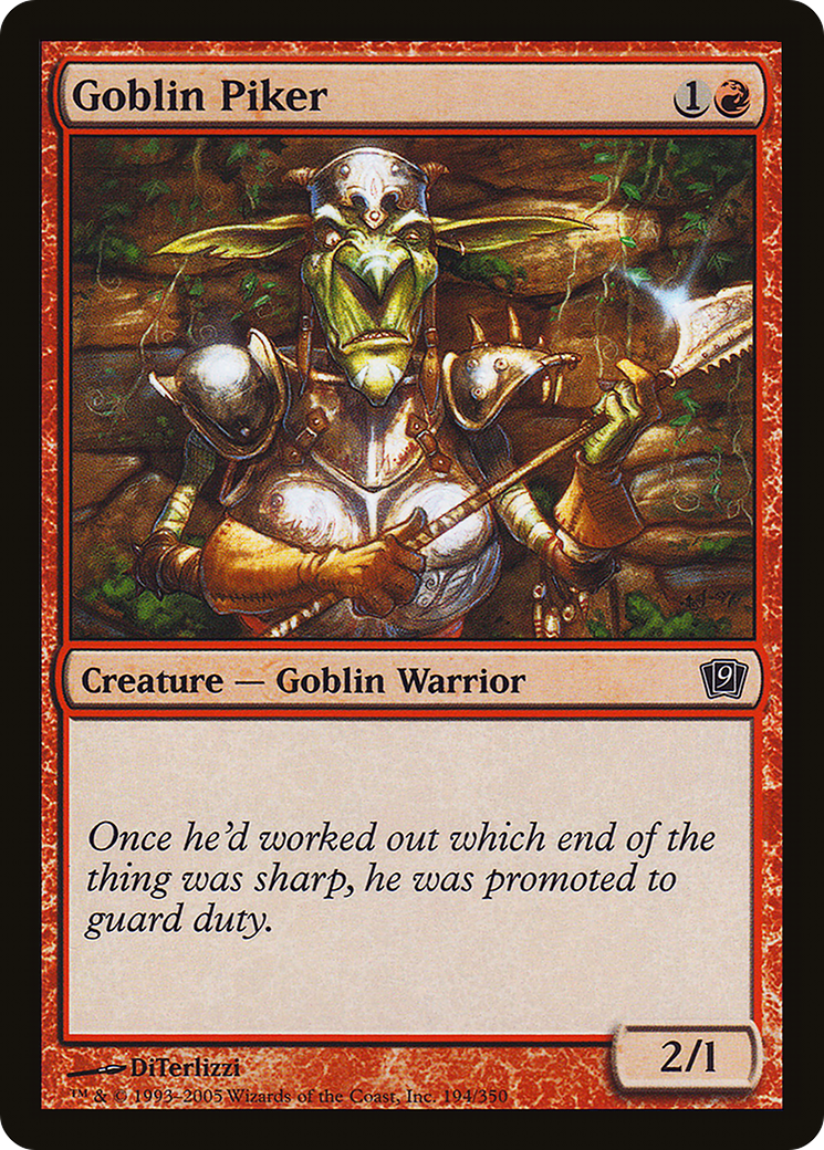 Goblin Piker (9ED-194) - 9th Edition Foil