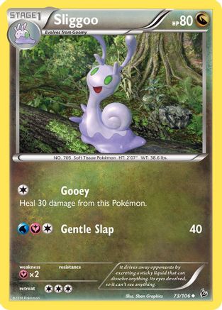 Sliggoo 073/106  - Reverse Holofoil XY  Flashfire - Uncommon