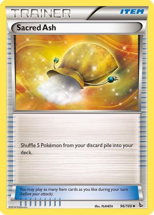 Sacred Ash 096/106  - Reverse Holofoil XY  Flashfire - Uncommon