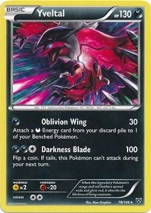 Yveltal (Cracked Ice Holo) 078/146  - Holofoil Deck Exclusives - Holo Rare