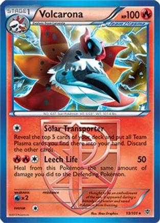 Volcarona (BW Plasma Blast) 013/101  - Holofoil Deck Exclusives - Holo Rare