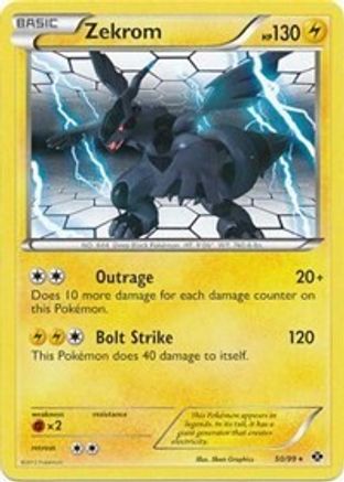 Zekrom (Next Destinies) 050/099  - Holofoil Deck Exclusives - Holo Rare