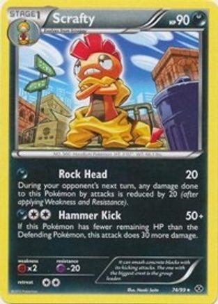 Scrafty (Next Destinies) 074/099  Deck Exclusives - Rare