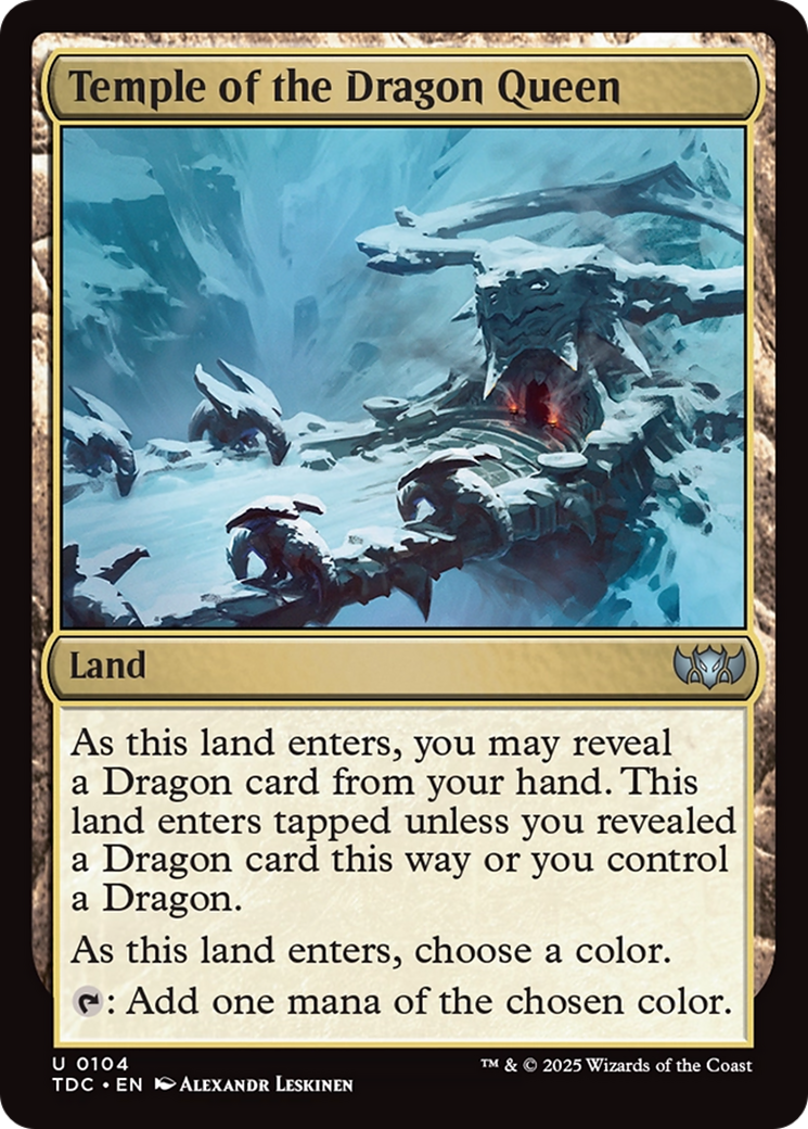 Temple of the Dragon Queen (TDC-104) - Commander: Tarkir: Dragonstorm